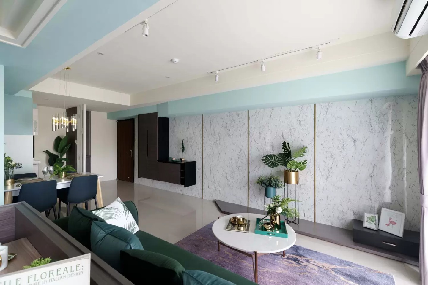 現(xiàn)代北歐風(fēng)格效果圖賞析 漸變藍的純凈空間 現(xiàn)代北歐風(fēng)格效果圖賞析 漸變藍的純凈空間