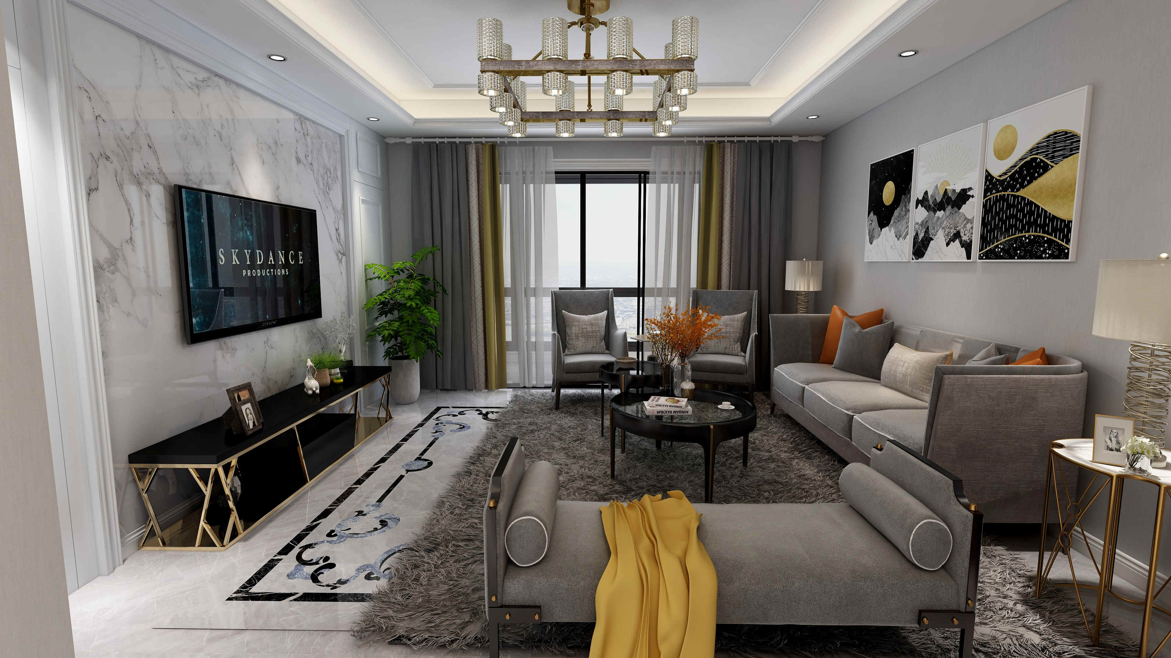 龍湖九里晴川-現(xiàn)代簡約-臥室設(shè)計(jì)效果圖