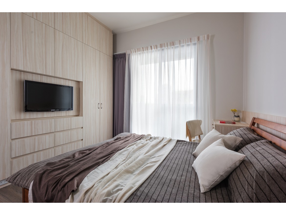 龍湖九里晴川-現(xiàn)代簡約-臥室設計效果圖