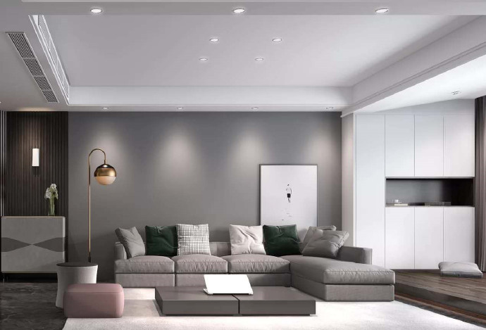 [裝修案例]129平現(xiàn)代簡約風(fēng)格裝修案例，黑白灰的完美詮釋