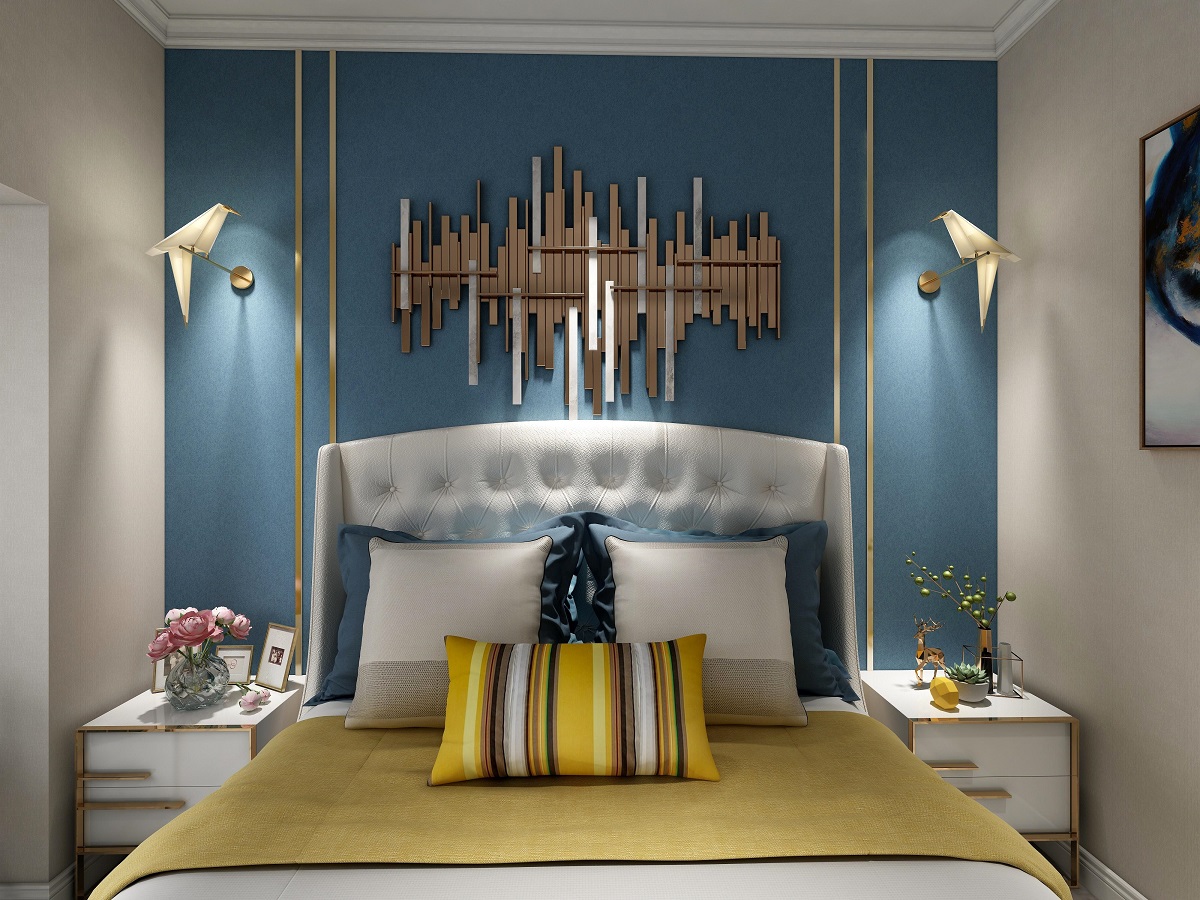 龍湖九里晴川-現(xiàn)代簡約-臥室設計效果圖