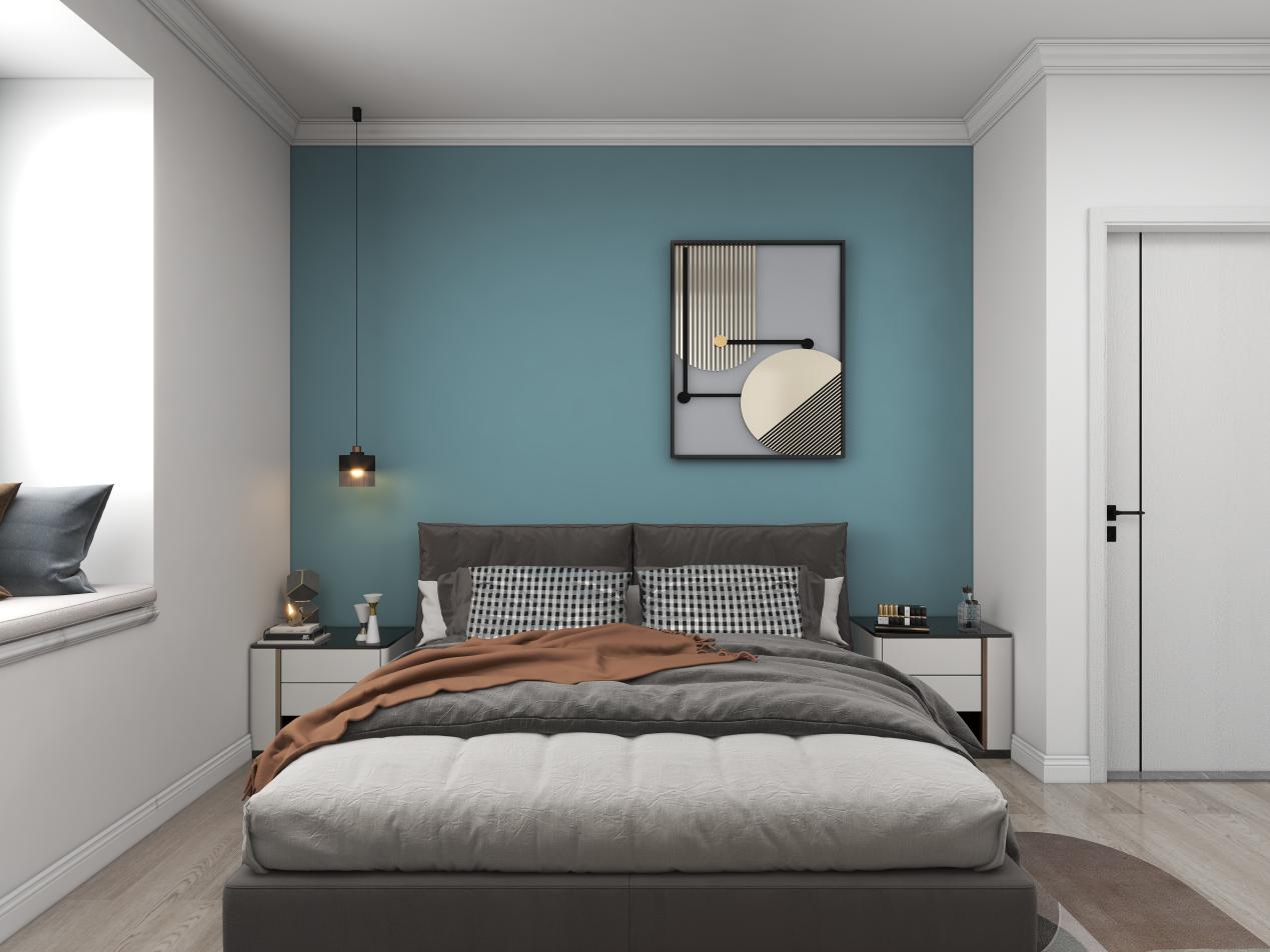 龍湖九里晴川-現(xiàn)代簡約-臥室設計效果圖