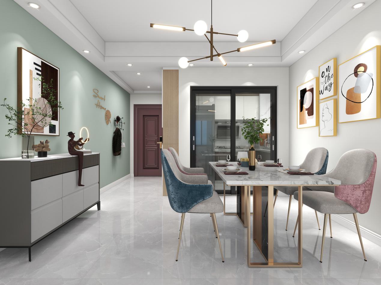 龍湖九里晴川-現(xiàn)代簡約-臥室設計效果圖